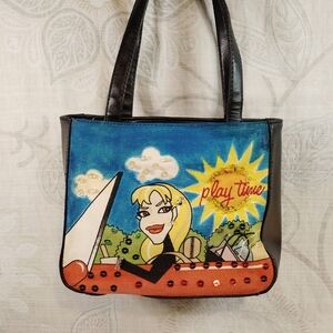 Rolfs Black and Blue Graphic Mini Bag